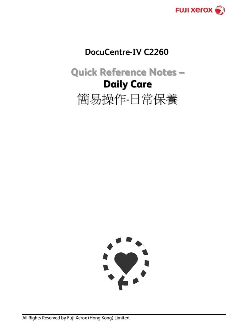 Fuji Xerox DocuCentre-IV C2260 Quick Reference Notes