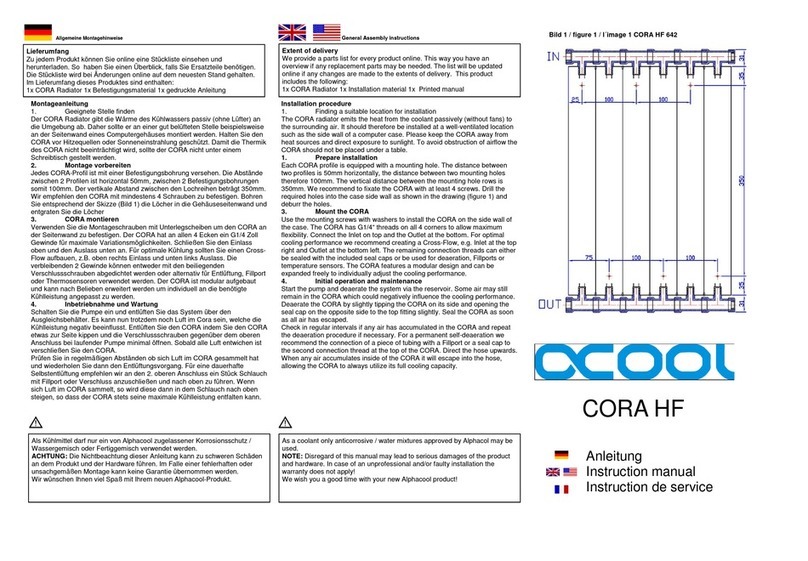 Alphacool CORA HF Series instruction manual Alphacool CORA HF Series instruction manual