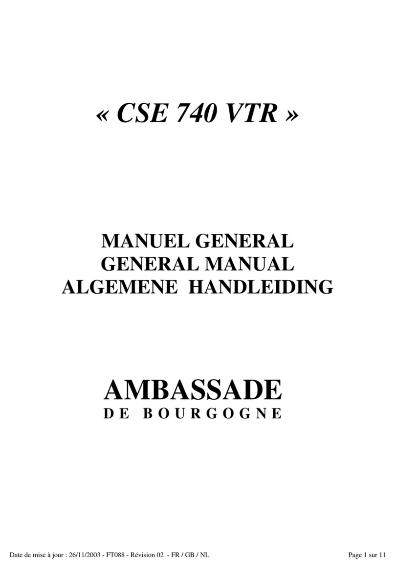 Ambassade CSE 740 VTR Configuration guide