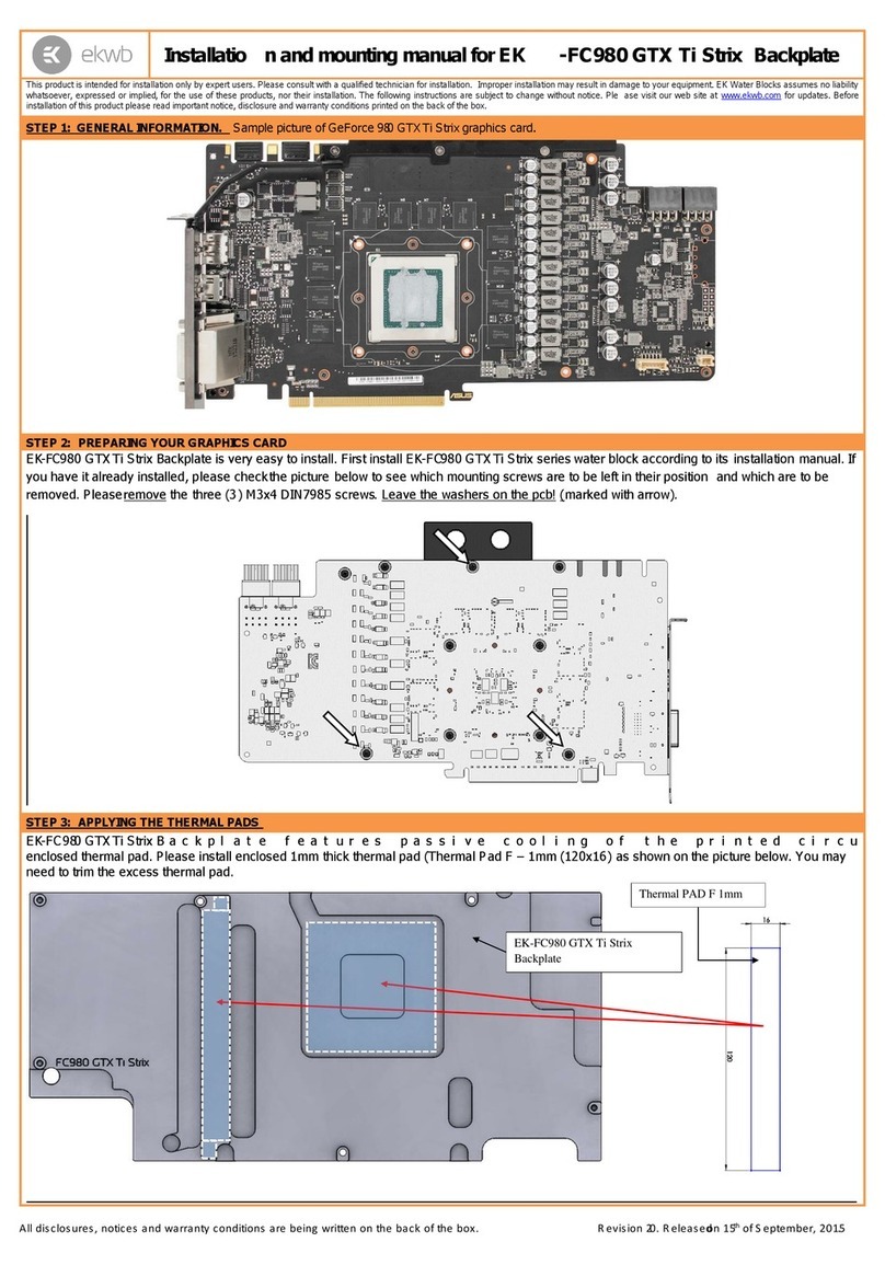 ekwb EK-FC980 GTX Ti Strix Manual