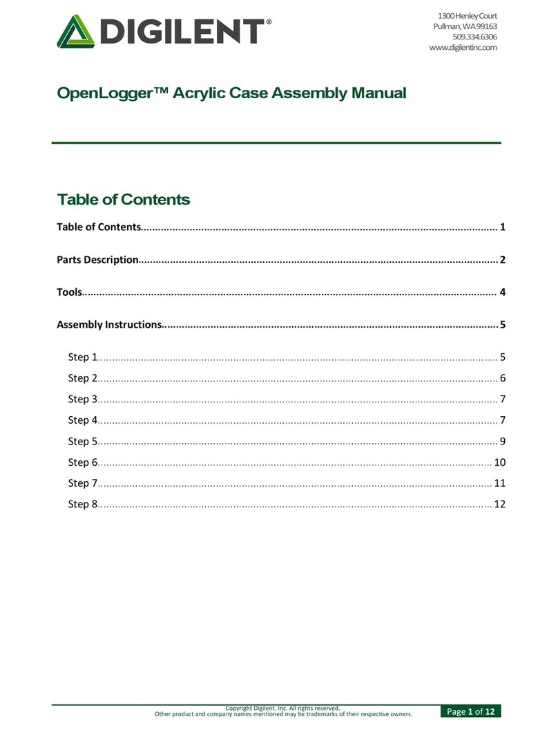 Digilent OpenLogger 240-139 Assembly manual