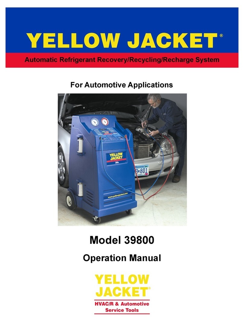 yellow jacket 800 Series Operation manual