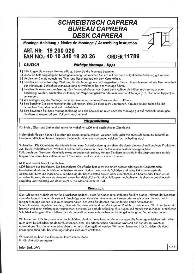 Links Caprera 19 200 020 User manual Links Caprera 19 200 020 User manual