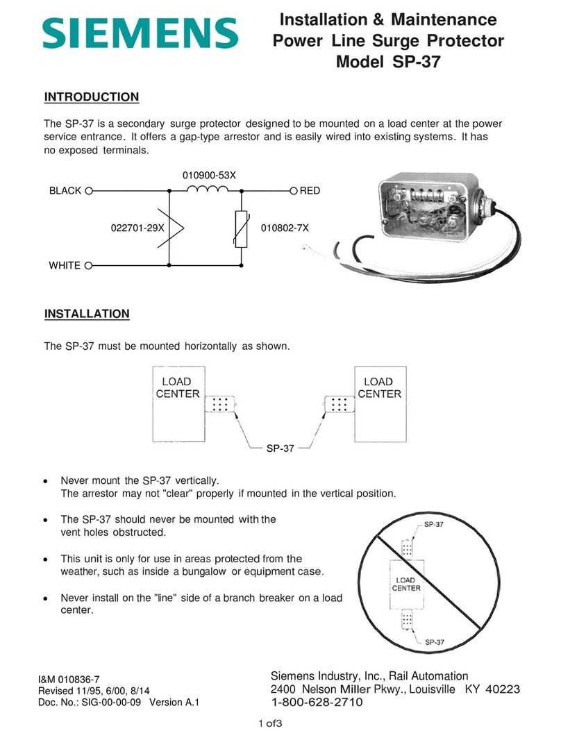 Siemens SP-37 Maintenance and service guide