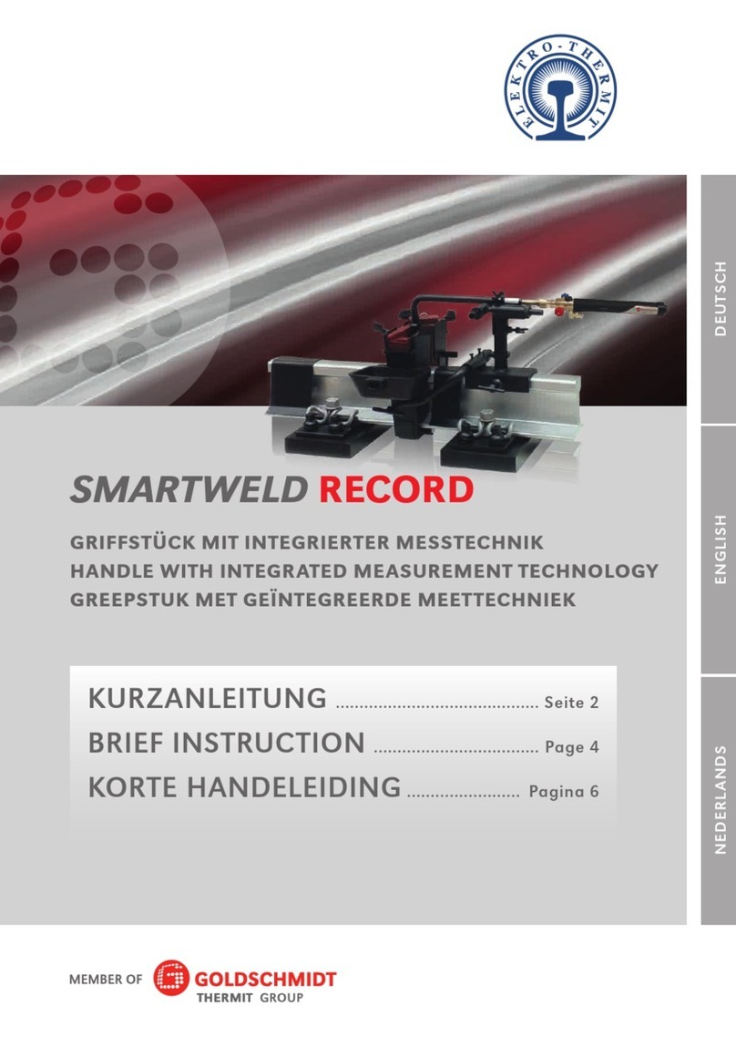 Goldschmidt Thermit SMARTWELD RECORD Reference guide
