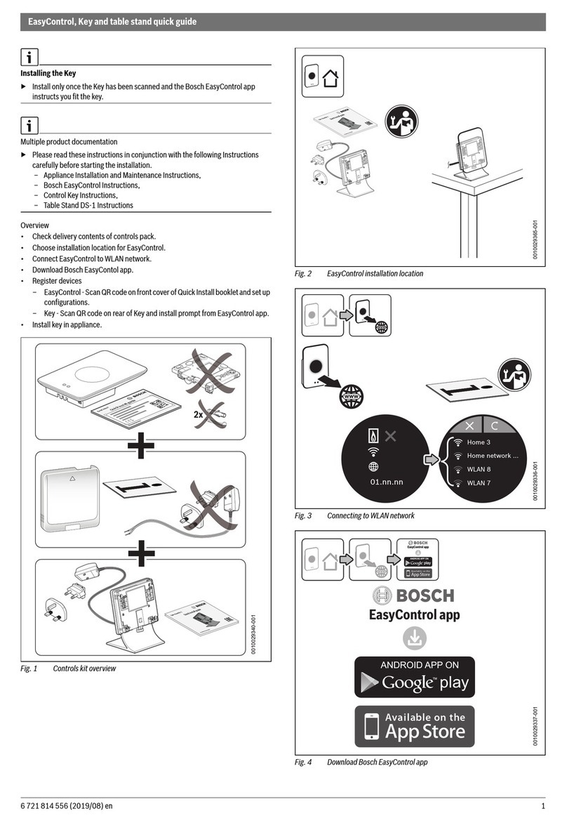 Bosch Worcester Easy control User manual