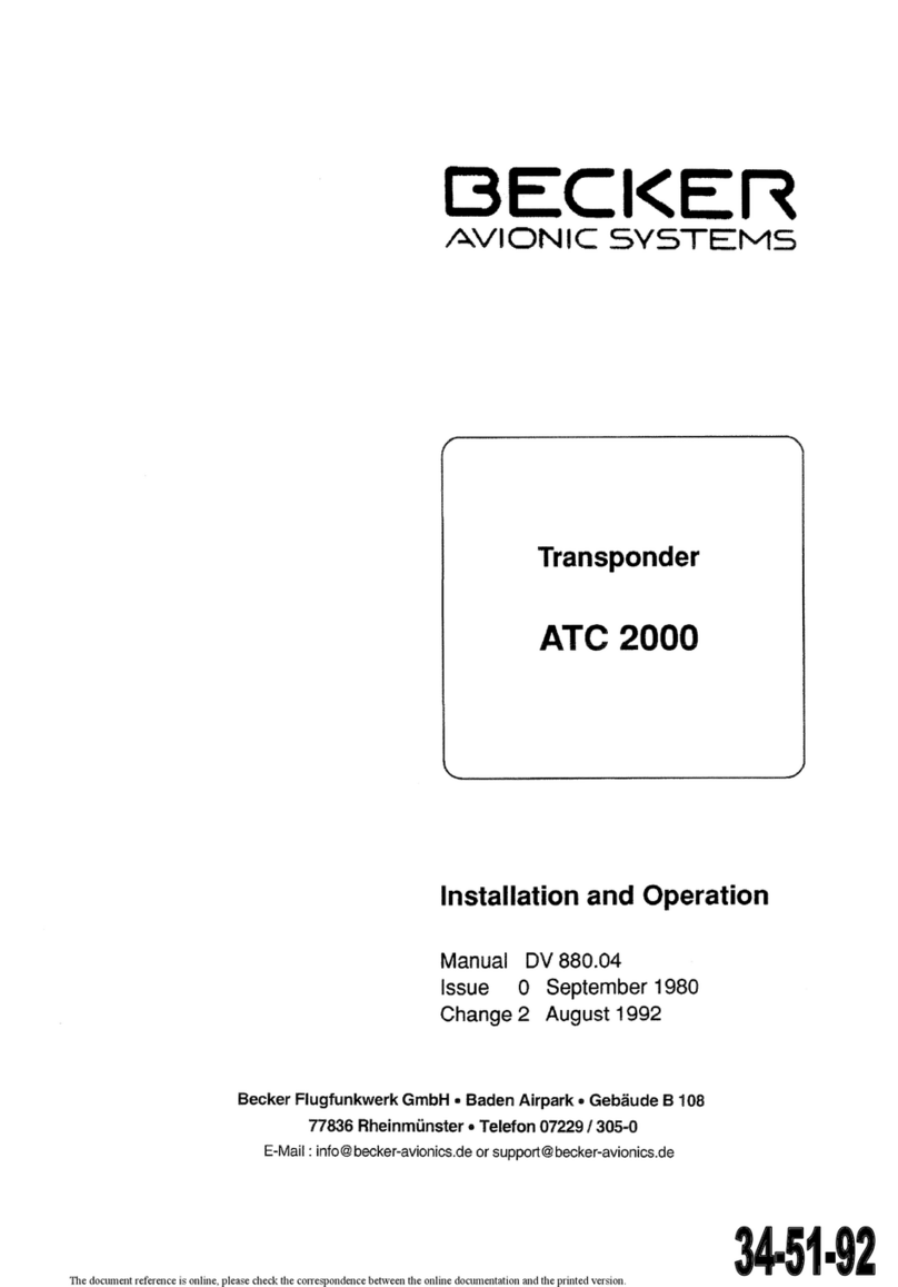 Becker ATC 2000 Installation and operation