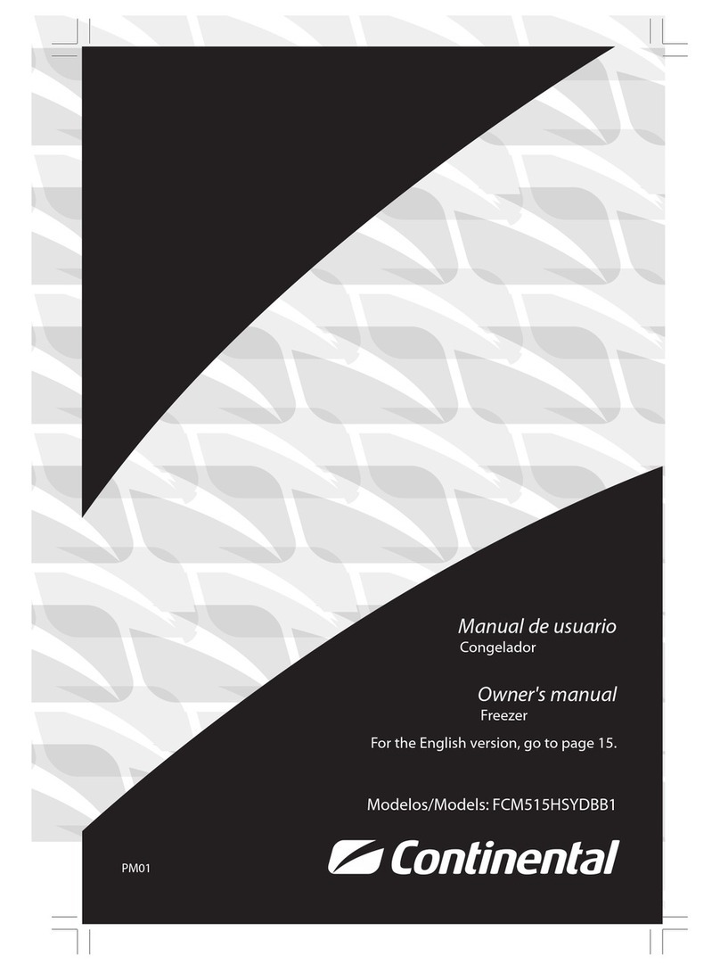 Continental Refrigerator FCM515HSYDBB1 owner's manual