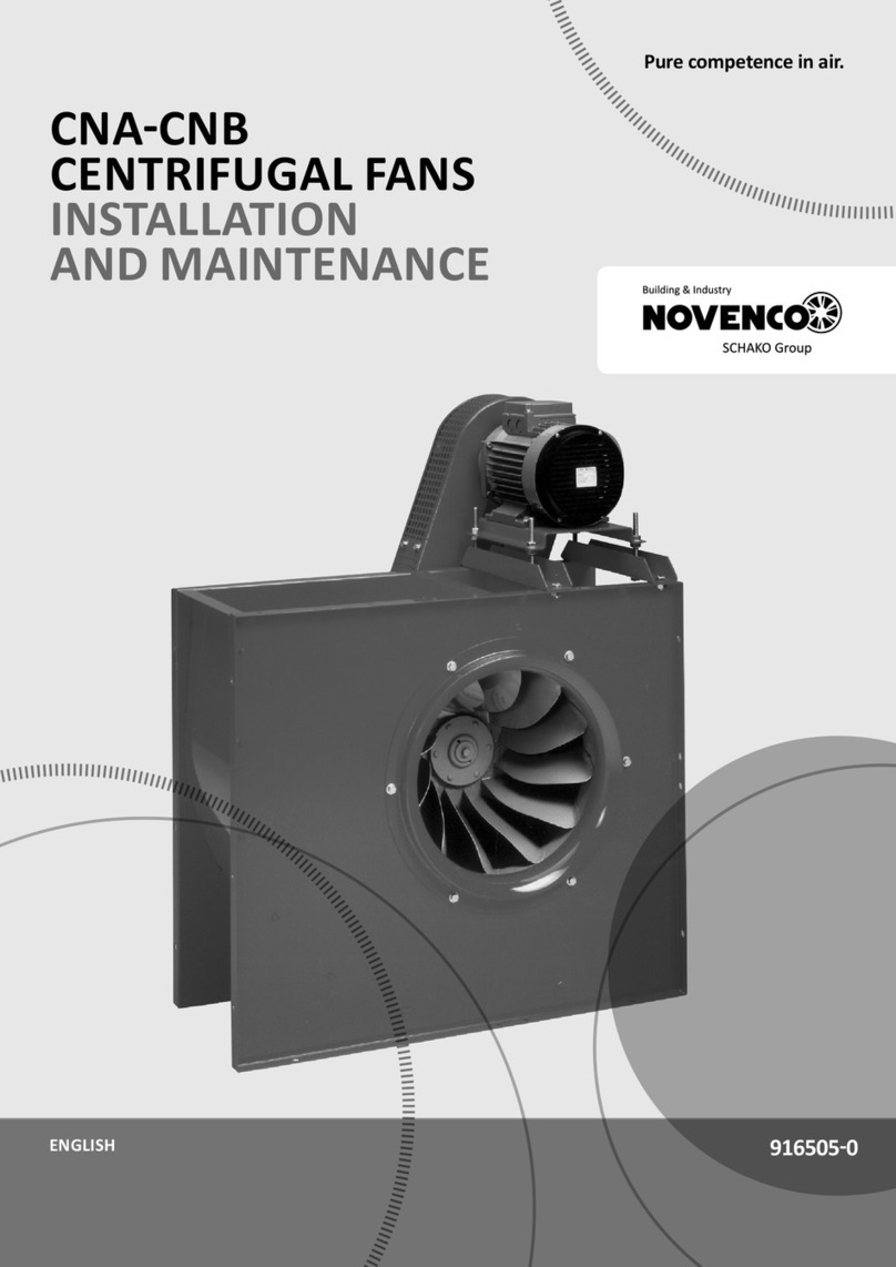 NOVENCO CNA Series Installation and Maintenance