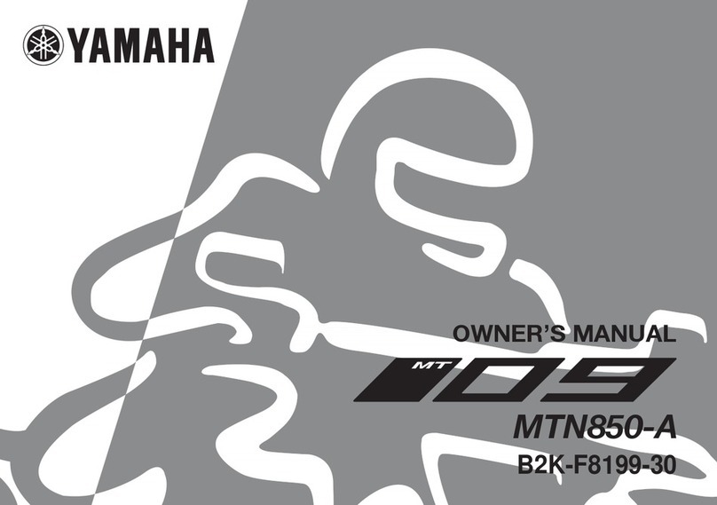 Yamaha MT09 User manual