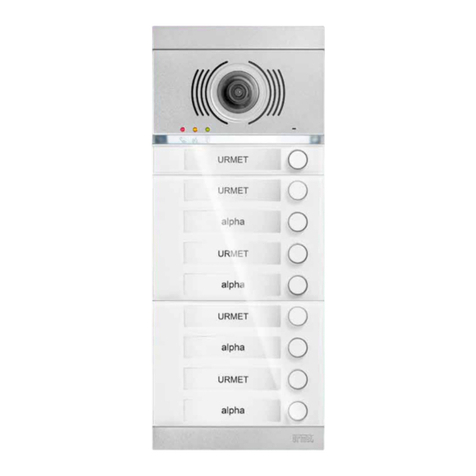 urmet domus Alpha 1168 Installation and operation manual