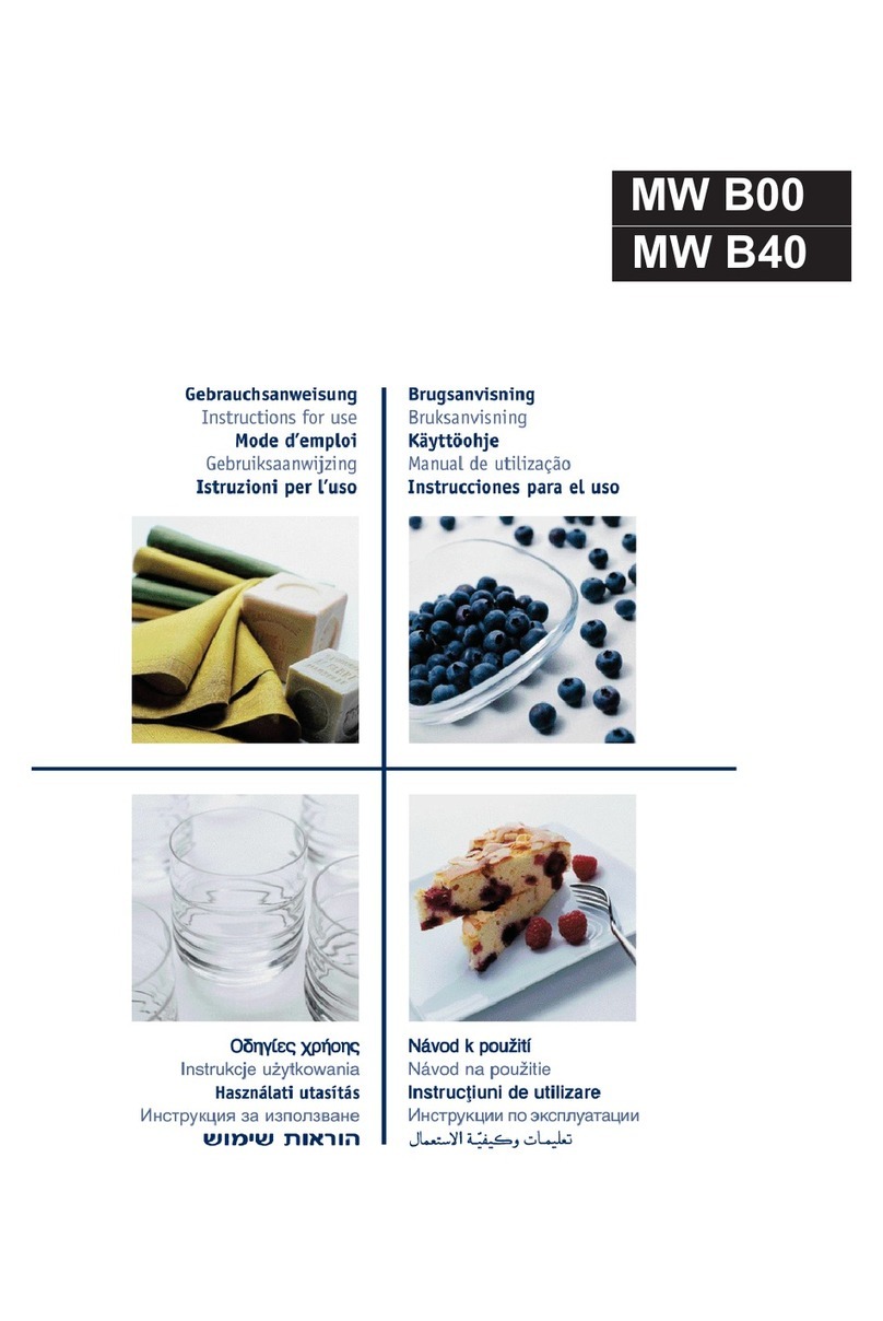 Whirlpool MW B00 Instructions for use