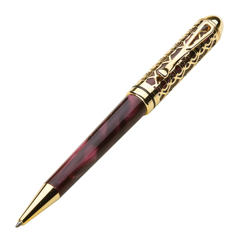Rockler Gold Fancy Summit Pen Kit instructions