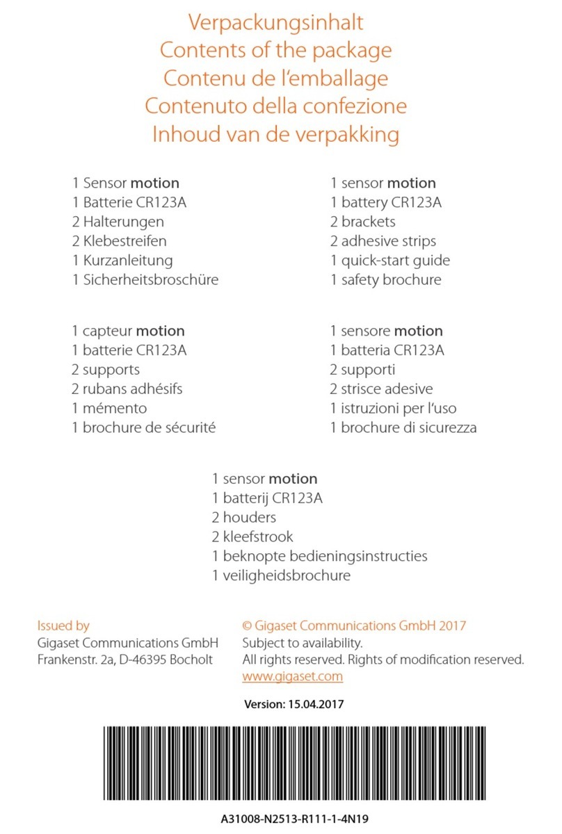 Gigaset elements motion User manual
