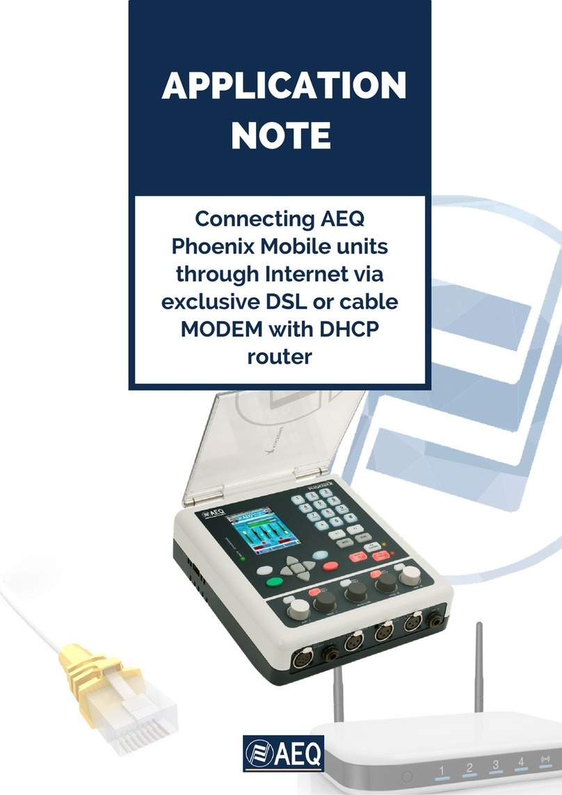 AEQ Phoenix Mobile Application note