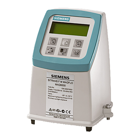 Siemens SITRANS F M MAG 5000 User manual Siemens SITRANS F M MAG 5000 User manual