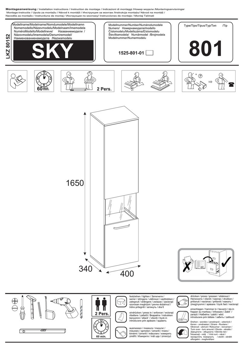 Trendteam SKY 1525-801-01 Installation instruction