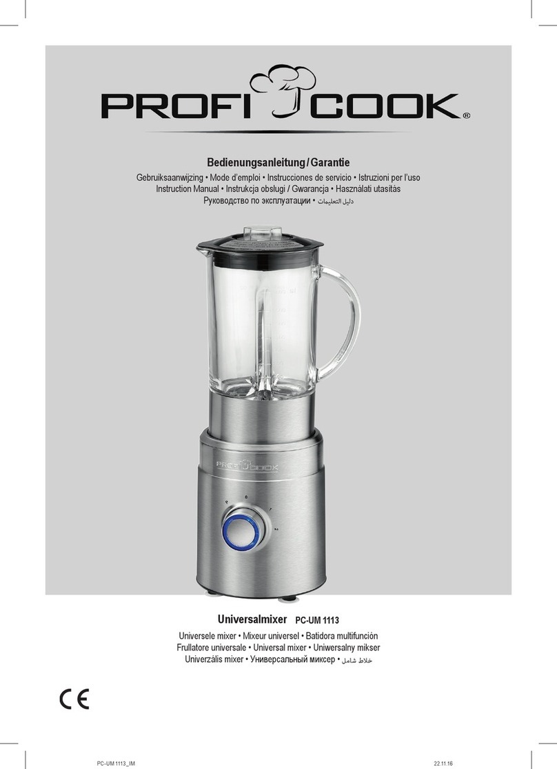 Proficook PC-UM 1113 instruction manual