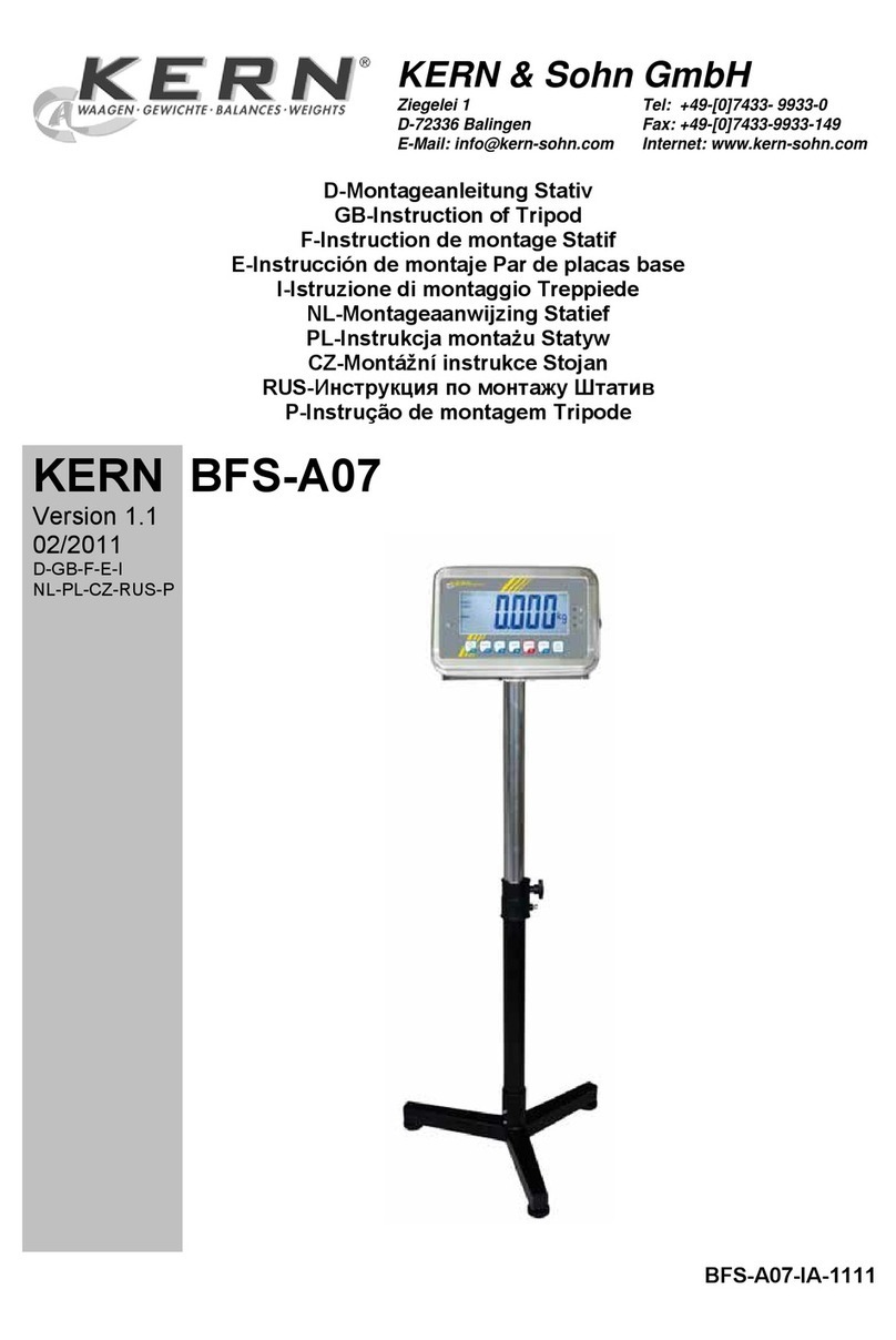 KERN BFS-A07 User manual