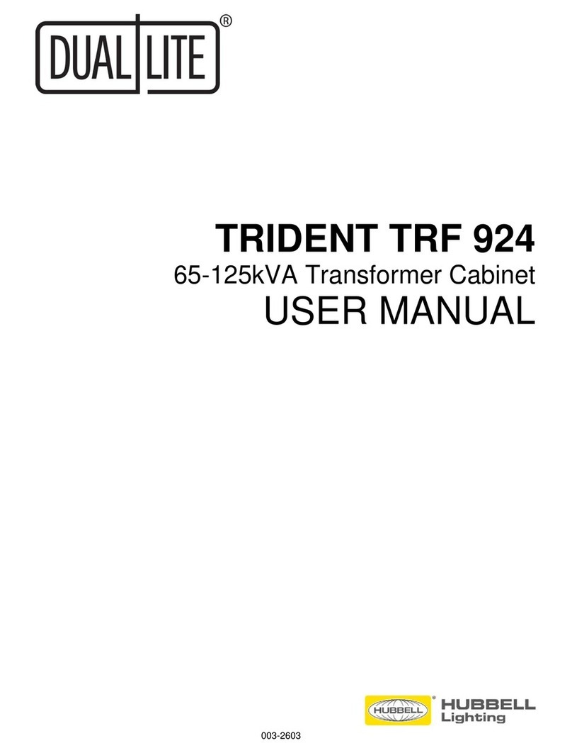 Hubbell Dual-Lite Trident TRF 924 user manual
