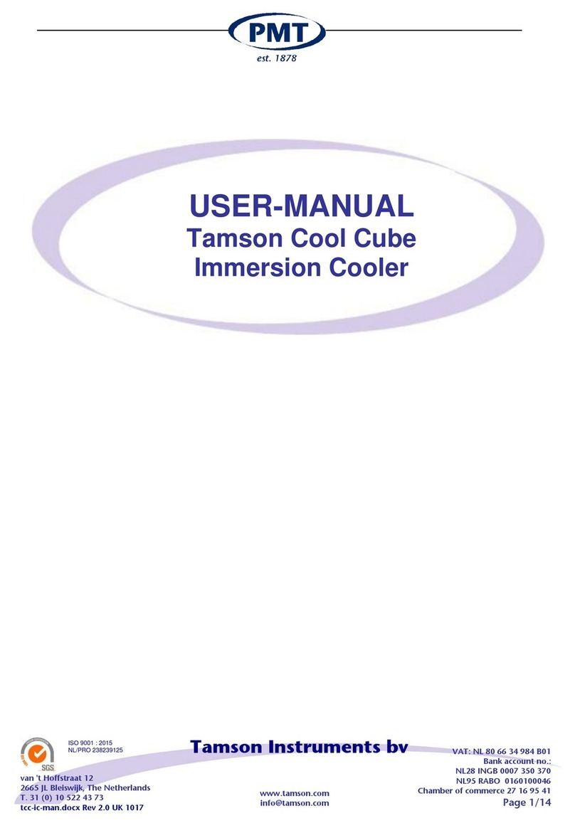 PMT Tamson Cool Cube user manual