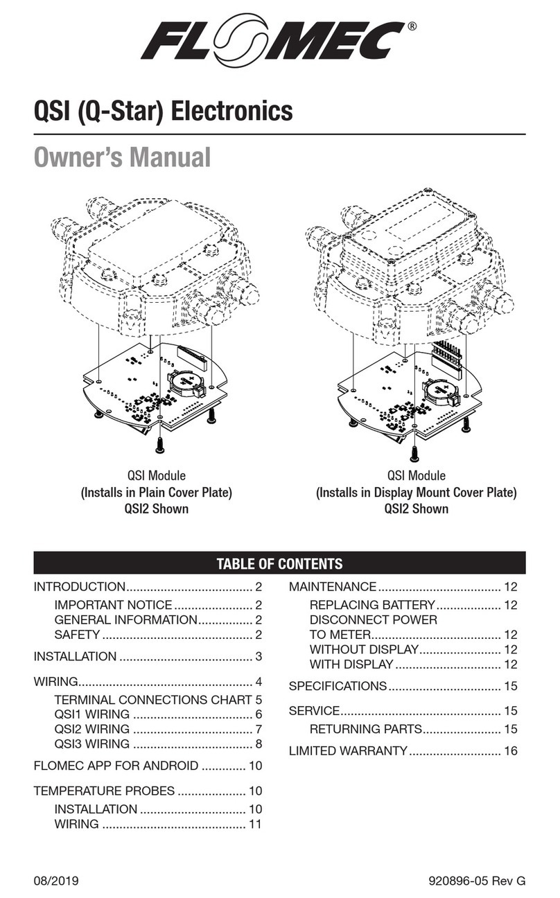 Flomec QSI Series owner's manual