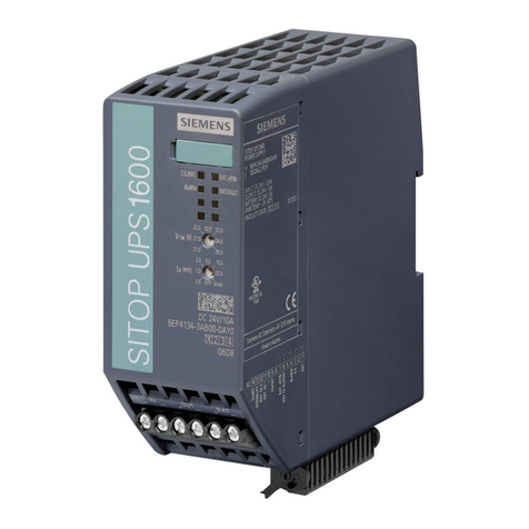 Siemens SITOP UPS1600 User manual