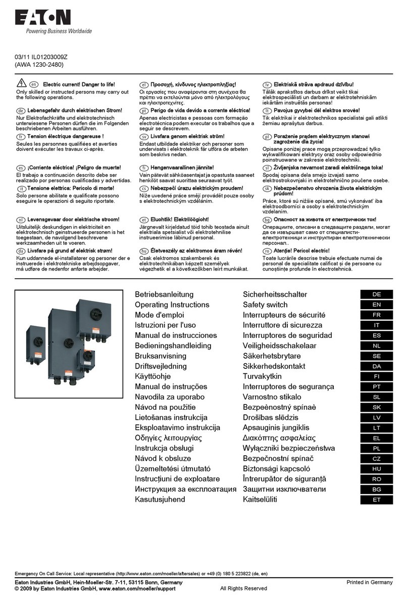 Eaton P1-32/IGF1/SVD-SW/HI11/ATEX22 operating instructions