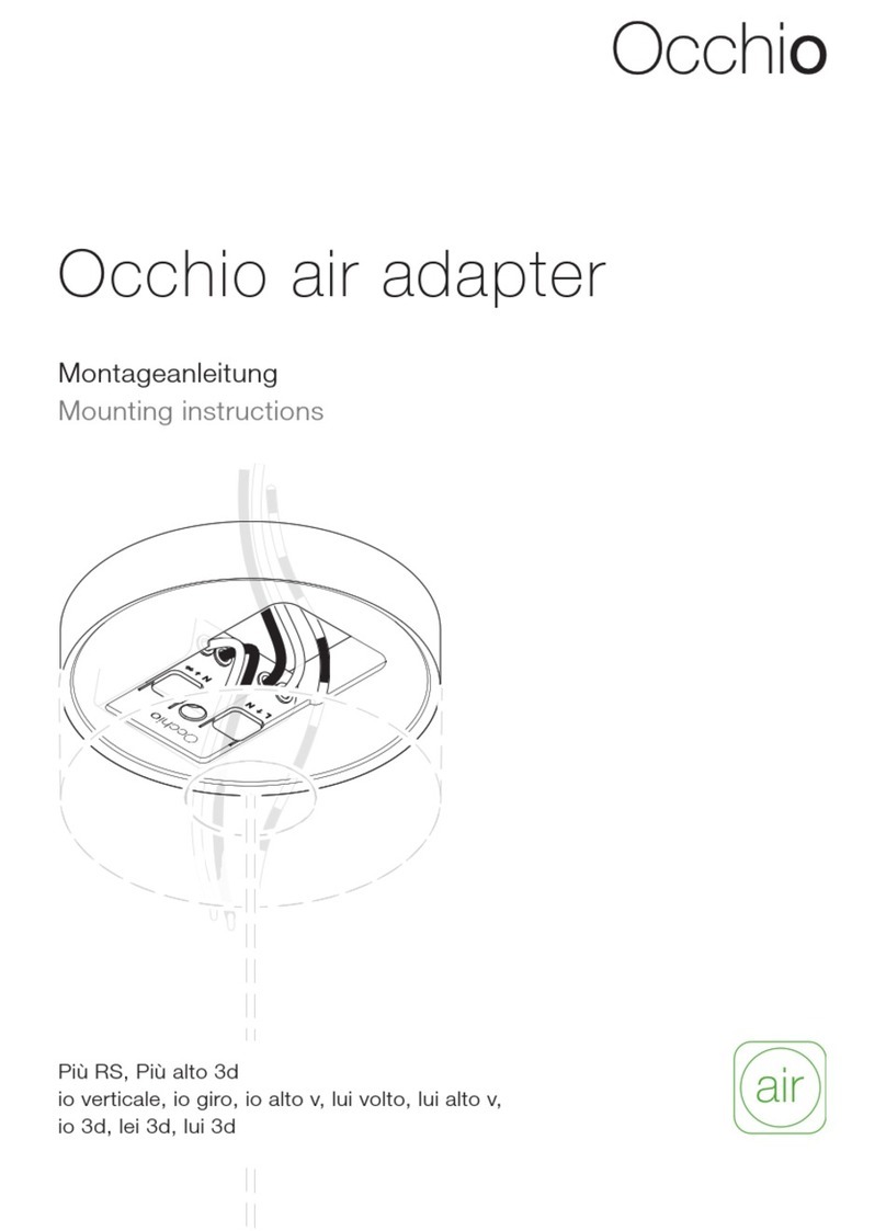 Occio Air adapter Mounting instructions