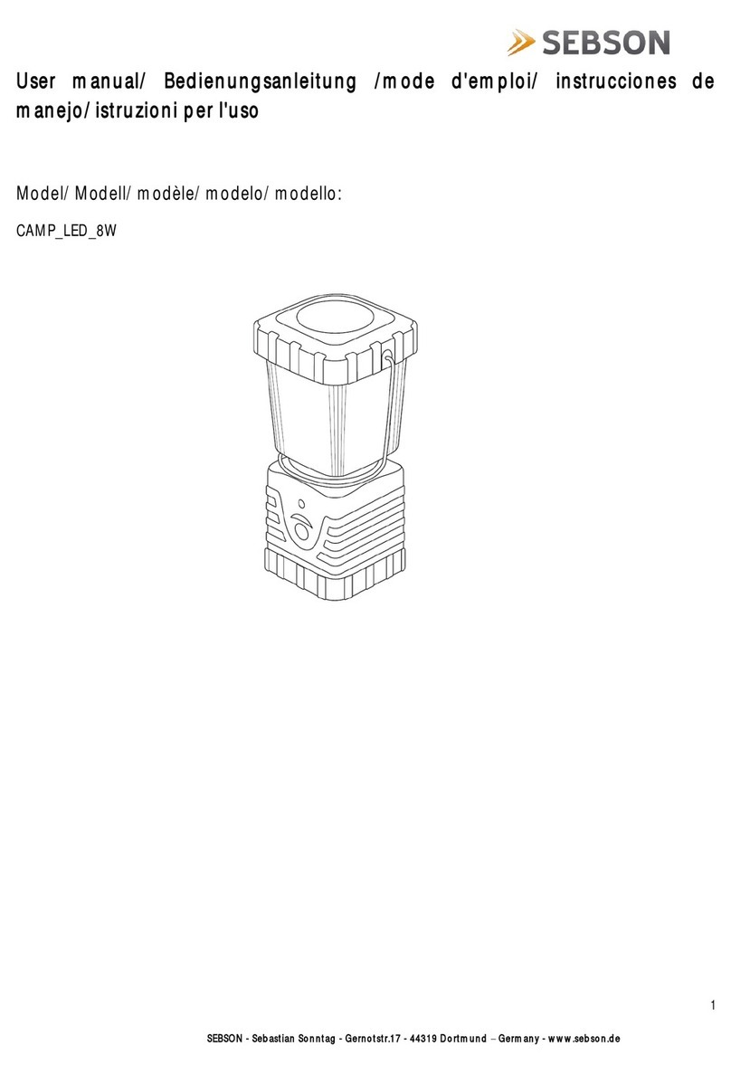 SEBSON CAMP LED 8W user manual SEBSON CAMP LED 8W user manual