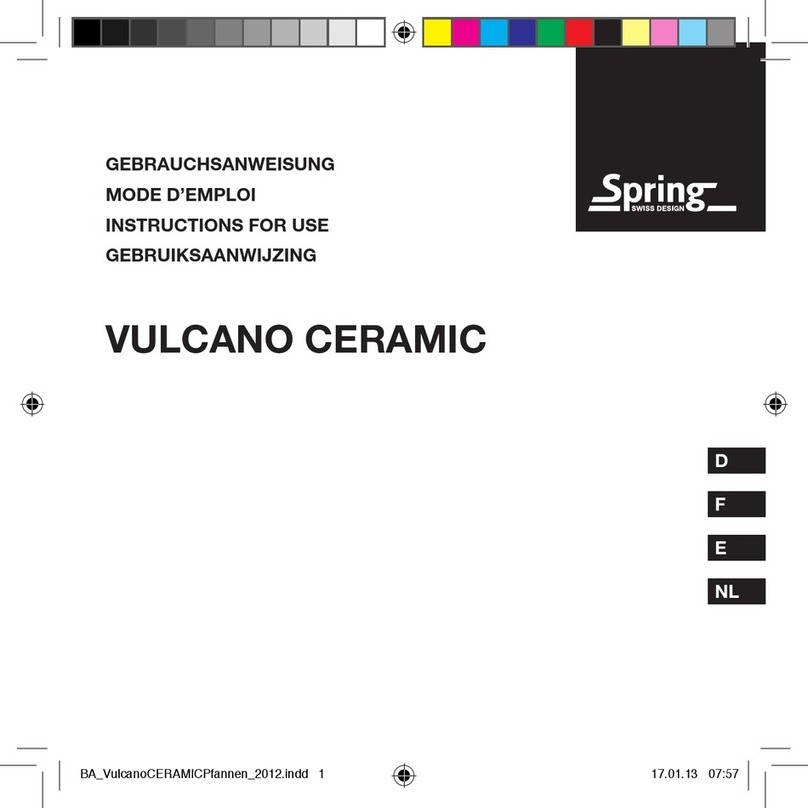 Spring VULCANO CERAMIC User manual