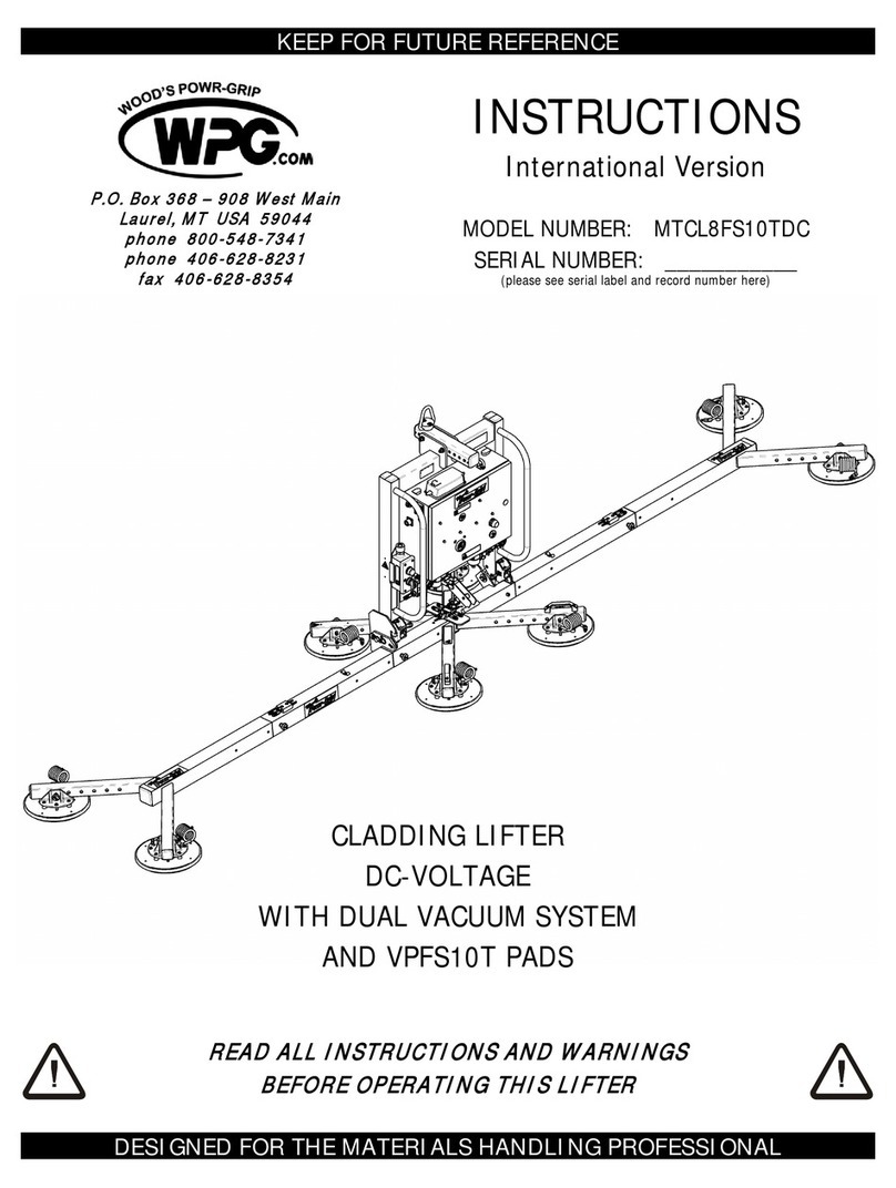 WPG MTCL8FS10TDC User manual