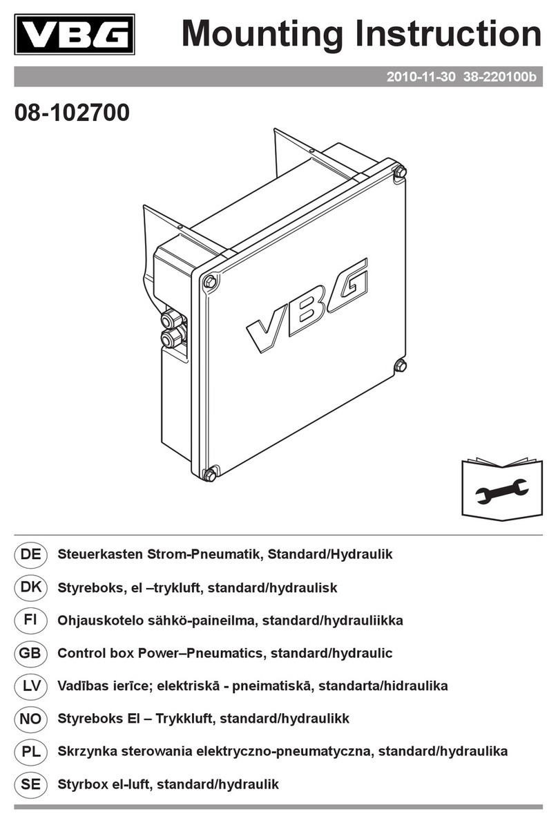 VBG CONTROL BOX POWER-PNEUMATICS MFC Mounting instruction
