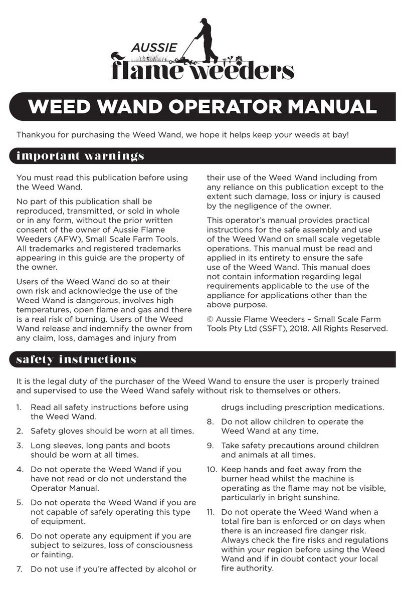 Aussie WEED WAND Operator's manual