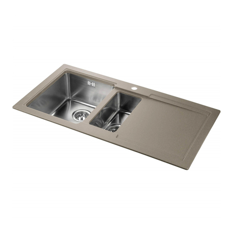 Leisure Sinks GEMINI Installation details Leisure Sinks GEMINI Installation details