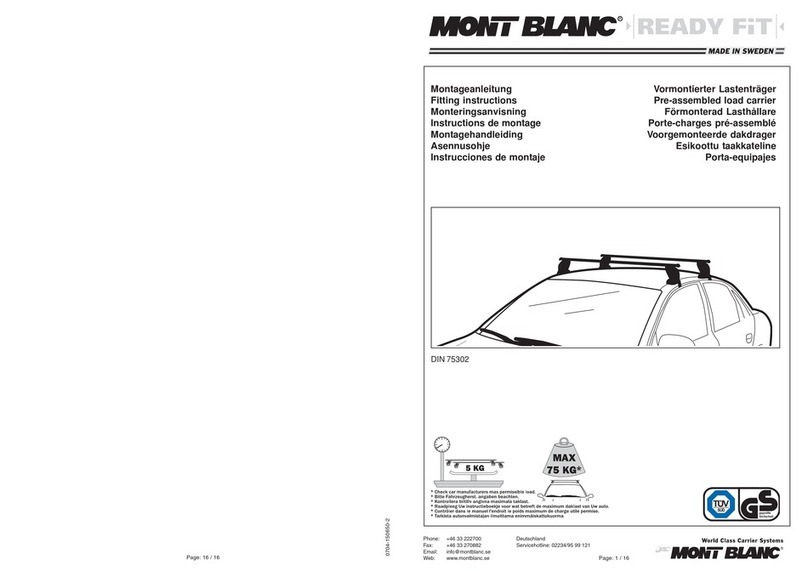 Mont Blanc Ready Fit Fitting instructions
