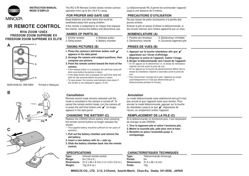 Minolta riva zoom 125EX User manual