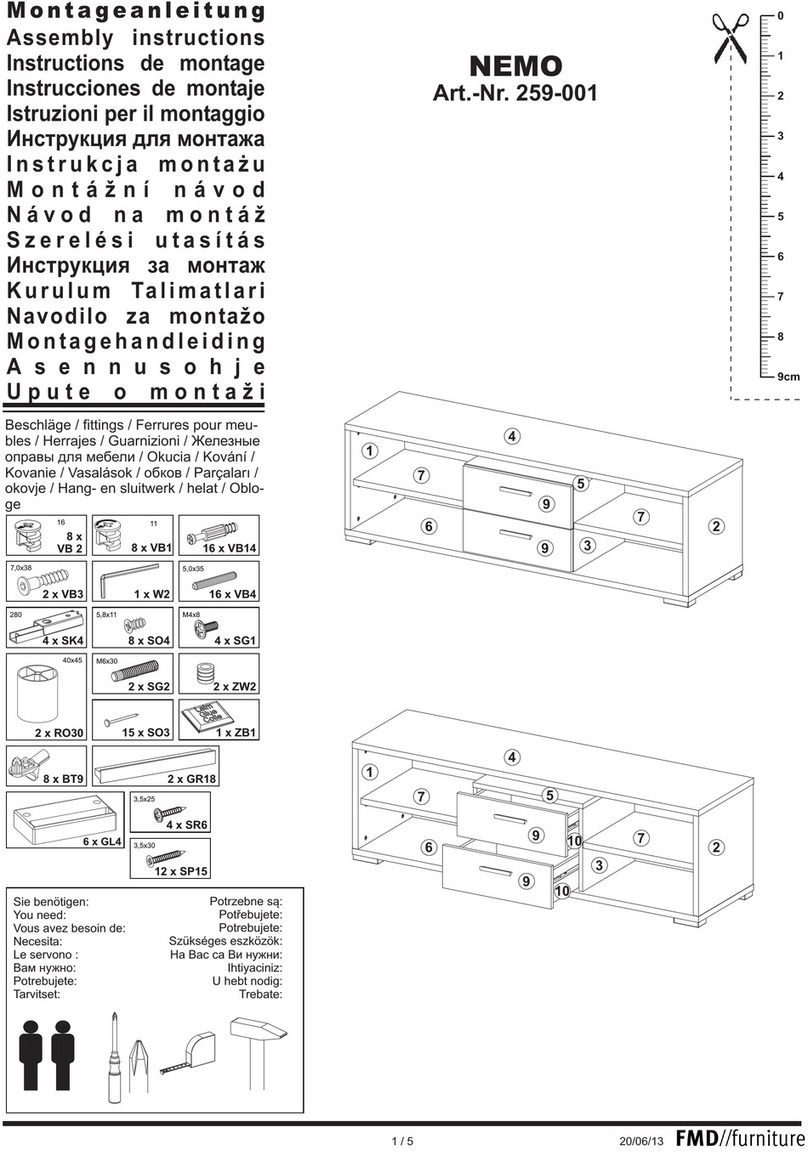 FMD Furniture NEMO 259-001 Assembly instructions