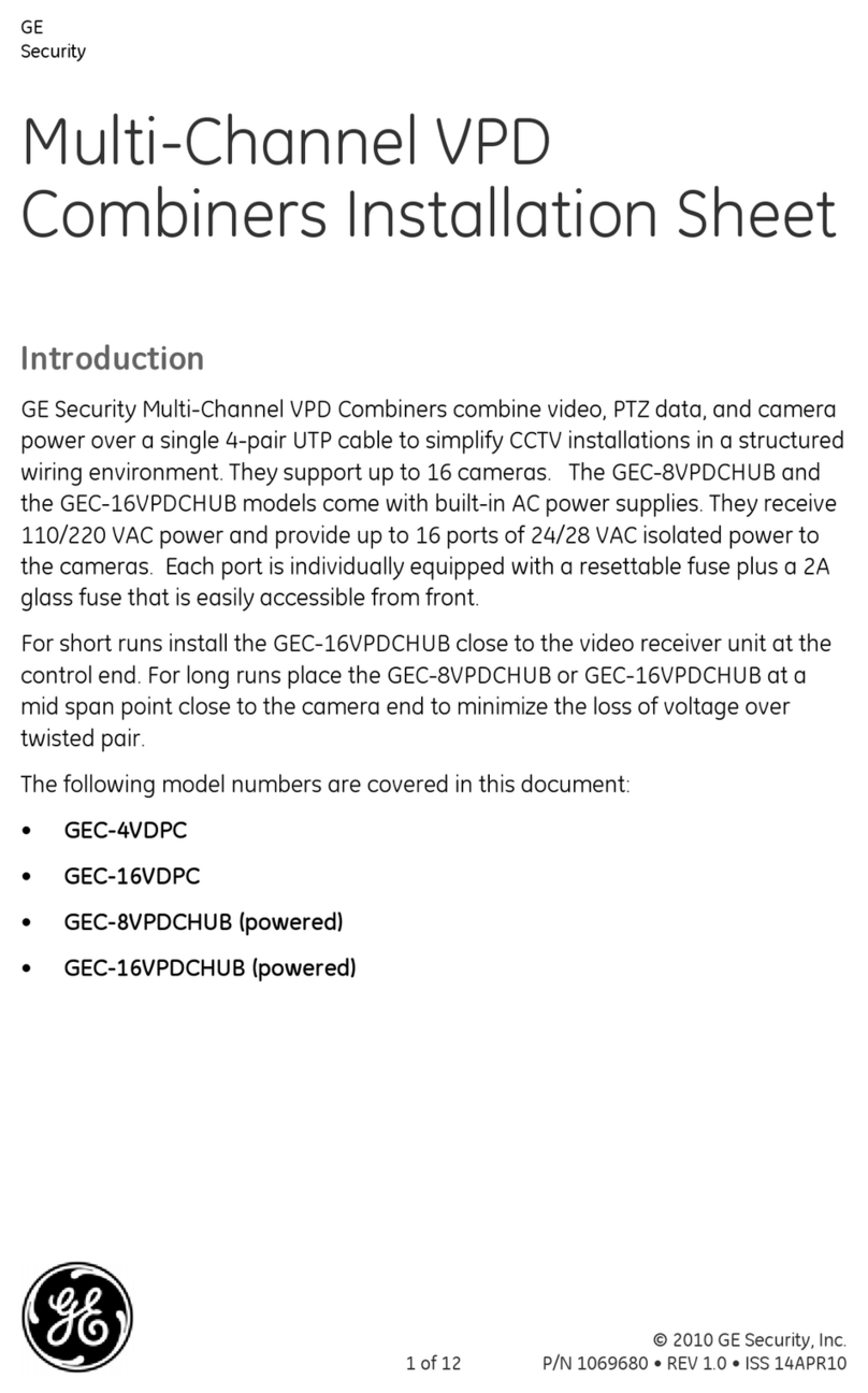 GE GEC-4VDPC Assembly instructions