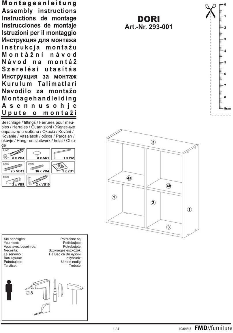 FMD Furniture DORI 293-001 Assembly instructions