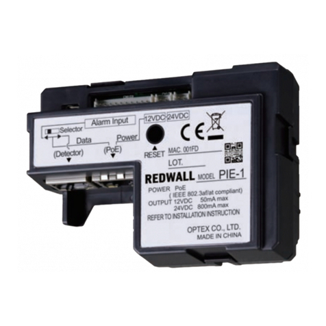 Optex REDWALL PIE-1 installation instructions