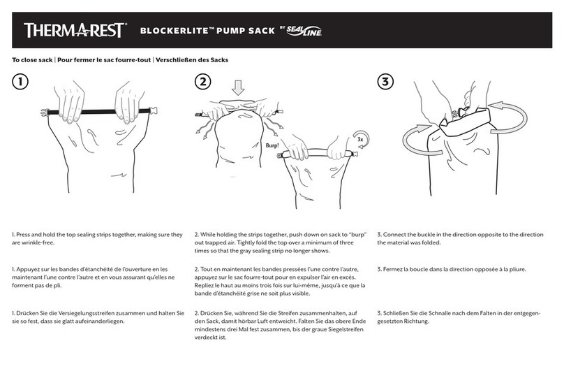 Seal Line Thermarest BLOCKERLITE PUMP SACK quick start guide