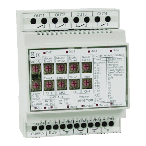 Velleman VMB4RY User manual Velleman VMB4RY User manual