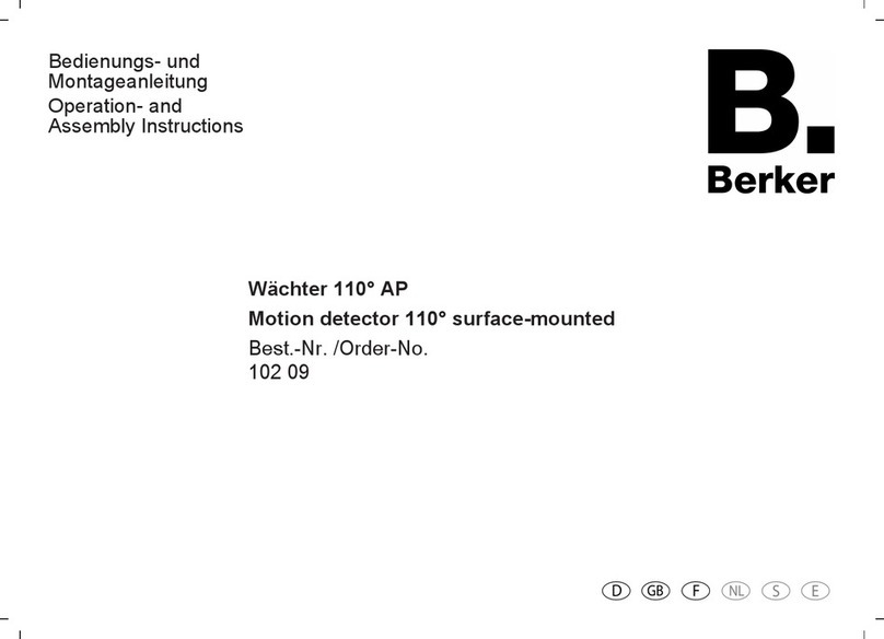 Berker 102 09 Service manual