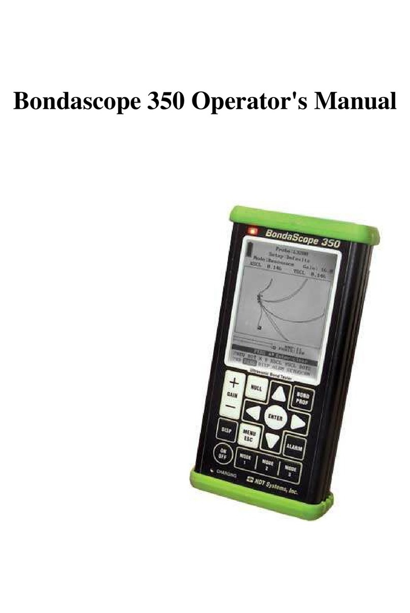NDT Systems Bondascope 350 Operator's manual