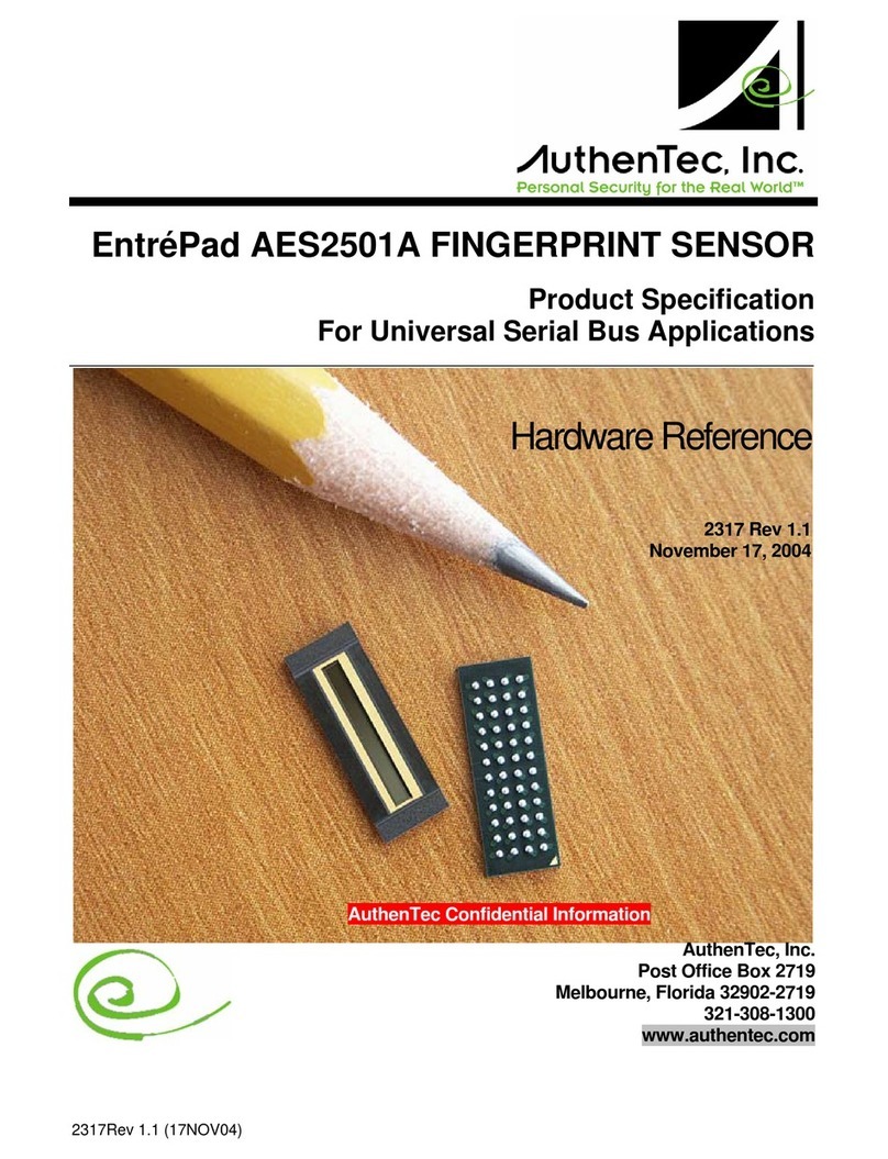 AUTHENTEC EntrePad AES2501A manual
