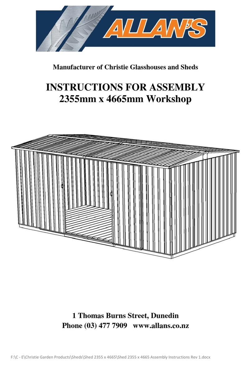 ALLAN'S Christie Jumbo Workshop 2346 Assembly instructions