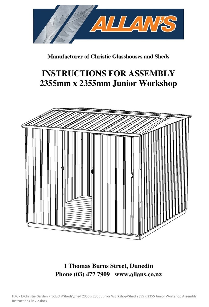 ALLAN'S Christie Junior Workshop Instructions for assembly