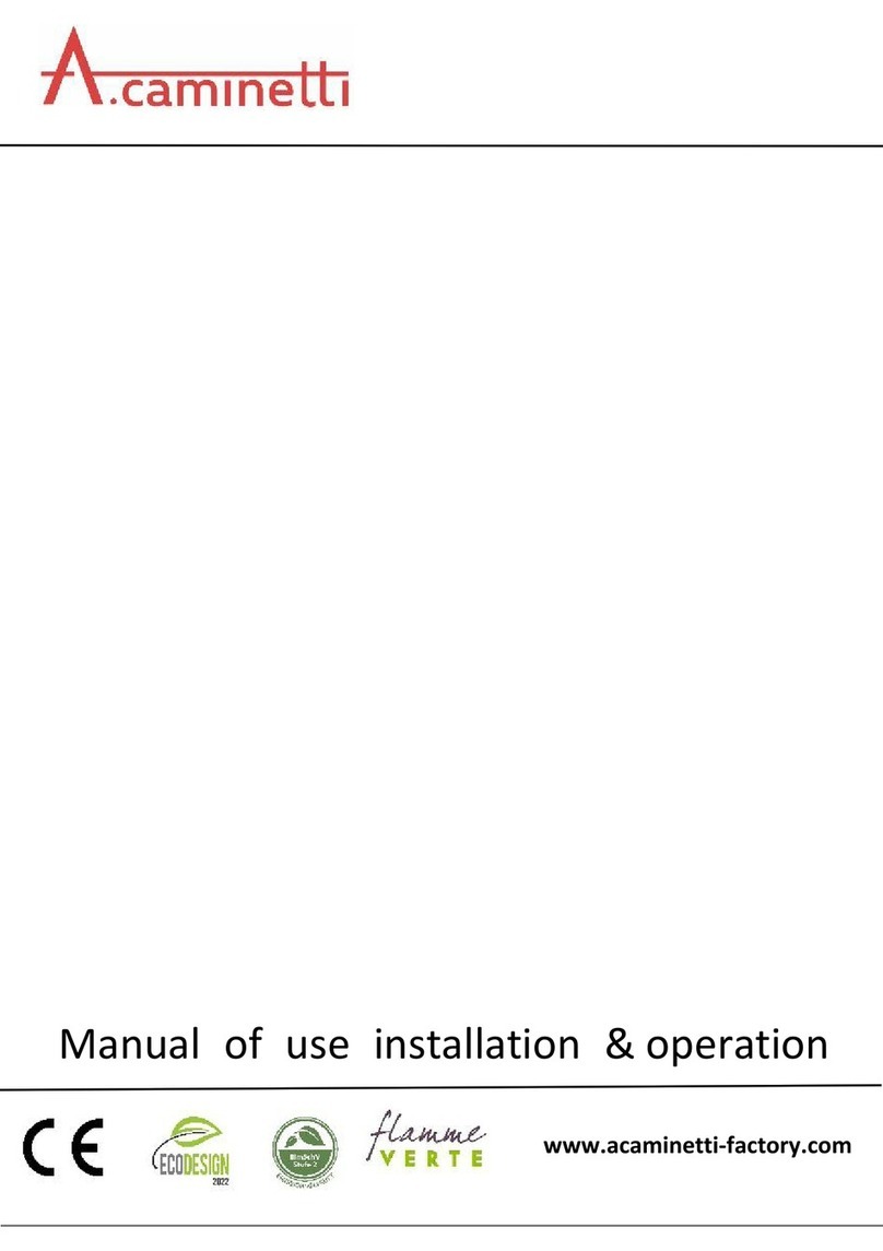 A.caminetti Crystal 3D 50/60 Manual of use installation & operation