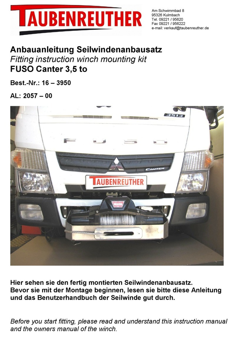 TAUBENREUTHER 16-3950 Install guide